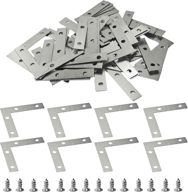 pson 40Pcs 2 x 2 Inch L-Shape Corner Brackets, Right Angle Metal Corner