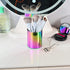 Lidwot Set 2 304 of Rainbow Stainless Steel Mirror-Polished Round Pen Holder Nordic Style Pencil Cup & Makeup Brush