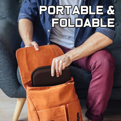 WISIMMALL 14.5" 10.5" Tailbone Gel Seat Cushion Portable Massage Travel Cushions, x Thick Foldable Seat Cushion for Car