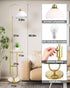 68IN Bulbs Lightdot Floor Lamp with Table, Mid Century Modern Standing Lamps Storage Shelf Floor Lamps with Included