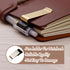 LINYUEARUI 6pcs Retro Brass Notebook PU Leather Pen Holder Loose leaf Dairy Memo Holder Bookmark Diary Planner Pen