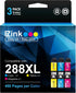 E-Z Ink Remanufactured Ink Cartridge Replacement for Epson 288XL (1 Cyan, 1 Magenta, 1 Yellow) for Expression Home