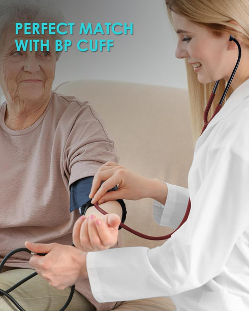 Lightweight Stethoscopes for Nurses, Doctors, Nursing Students, Single Head Heartbeat Monitor with Accessories