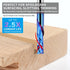 EANOSIC 1/4 inch 1/4 inch Spiral Router Bits Up Down Compression Bit Cutting Diameter with Nano Blue Coated, Shank