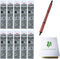 Uni Jetstream EDGE 0.38mm Oil-based Ballpoint Pen Berry Pink Body + 10 Black Refills, Sticky Notes Value Set
