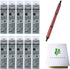 Uni Jetstream EDGE 0.38mm Oil-based Ballpoint Pen Berry Pink Body + 10 Black Refills, Sticky Notes Value Set