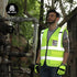 Reflective Mesh Vest, High Visibility with Pockets and Zipper, Construction Work ANSI Class 2 Yellow