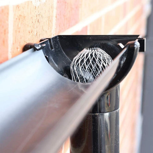 EBaokuup 4 Pack Expandable Aluminium Gutter Downspout Protectors for Leaf Filter Strainer