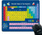 Smooffly Gaming Mouse Pad Custom, Periodic Table by Chemistry Elements, Non-Slip Thick Rubber Large Mousepad