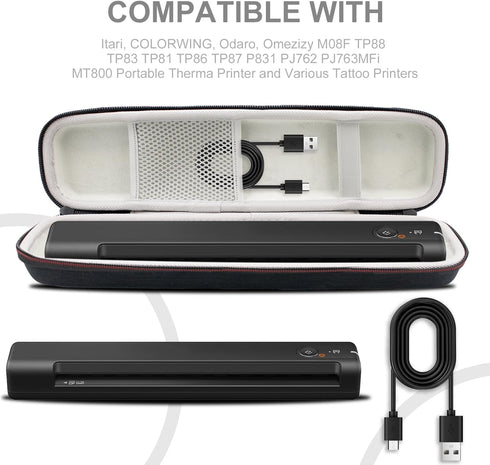 YOULABLE TP88 M08F TP81 TP83 A4 Tattoo Stencil Printer Case Compatible with Phomemo/PeriPage/Sacnahe/Itari/Phomemo