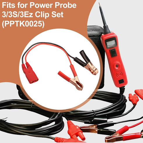 Zivceng PPTK0025 Set 3/3S/3Ez Set PPTK0025 Battery Clamps Cable Clip for Power Probe Models,Alligator Clip Lead Power