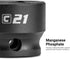 Capri Tools 15 mm Stubby Impact Socket, 1/2 in. Drive, 6-Point, Metric Socket