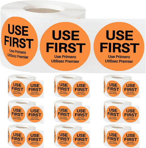 Epakh 5000 Pcs Use First Stickers 1.5 Inch Food Service FIFO Inventory