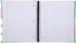 Mintra Office Durable PREMIUM Spiral Notebook - Sage Green, 5 Subject (8.5in x 11in), Fabric Covered Coils for School