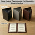 8.5 11, 2 Pack 4 8 Restaurant Menu Covers x Menu Holder Faux Leather Menu Book with Clear PVC Sleeves, Page View
