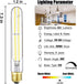 7.3 inch E26 Bulbs 60 T10 Dimmable Bulbs 4000K E26 Bulb 6W 600lm T10 Bulb T9 4 Pack. Led Watt Tubular Light Daylight