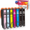 ejet Remanufactured Ink Cartridge Replacement for Epson 277XL 277, 7 Pack for XP-960 XP-970 XP-850 XP-860 XP-950