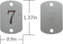 StayMax Stainless Steel Numbered Key Tags with Two Holes (26-50)