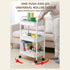 Rolling Carts with Wheels, Rolling Storage Cart with Handle and Lockable Wheels, Storage Cart On Wheels for Office