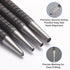 Ouvlaiz 4-Piece Set (1/32", 2/32", 3/32", 4/32") Set Center Punch Hardened Steel Precision Punch & Nail Tool Kit
