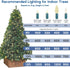 34ft 100 Bulbs 4" Commercial Novelty Lights Christmas String Lights, Blue LED on White Wire, Spacing, Connectable