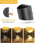 2 Pack, 3000K L LOHAS LED Night Lights Plug into Wall Dusk to Dawn Sensor Nightlight, Brightness Adjustable, Soft White