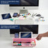 TSJ OFFICE Desktop Whiteboard Dry-Erase Board, Computer Keyboard Stand with Drawer, Desk Organizers for Office