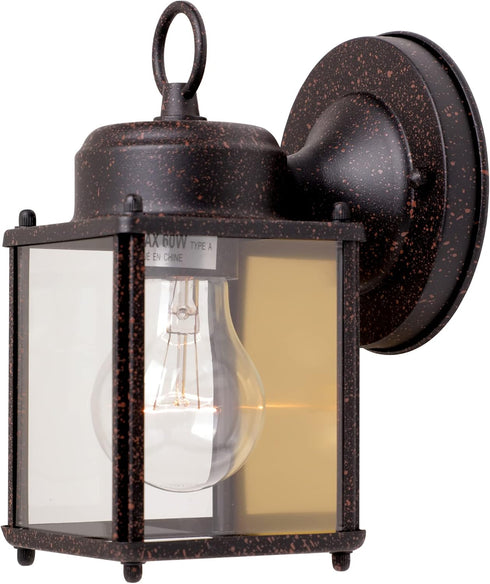 Designers Fountain 1161-RP Porch Outdoor Wall Lantern Sconce, Rust Patina, 8in H