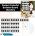 Number Line for Classroom Wall, Black and White Polka Dot Bulletin Board for Students Math Learning Decor Strips
