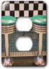 3dRose lsp_92888_6 New Mexico, Albuquerque, 66 Diner, Route 66 2 Plug Outlet Cover
