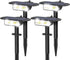 Latband 4 Pack Solar Spot Lights Outdoor Waterproof IP68, Auto On/Off Bright Solar