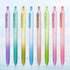 WRITECH Gel Pens Fine Point, 0.5mm Retractable Multicolor Ink, No Smear Gradient Color Aesthetic, 8ct for Journaling