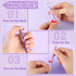 BESARME 4 Pcs Purple Pens Set, Mother's Day Gifts for Women Girls, Crystal Diamond Fancy Pens