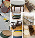 FANGMING Chair Cushions for Dining Chairs Leather Round Chair Pad Soft Memory Foam Indoor and Outdoor Non-Slip Round