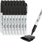 Permanent Markers, 128 Count Black Fine Point, Waterproof & Smear Proof Markers for School, Office, Home