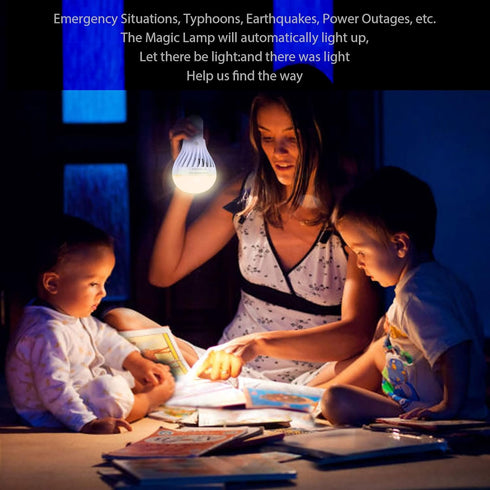 BSOD Rechargeable Light Bulbs, LED Magic Bulb with Remote Controller Warm White Emergency Lamp Without Electricity Battery Operated Light 7W Bulb E26 for Home Indoor Lighting (Warm White 2 Pack) by BSOD