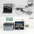PAG Mail Sorter Organizer, Wood Countertop Literature Organizer, 4 Compartments for Office Supplies, Desktop File