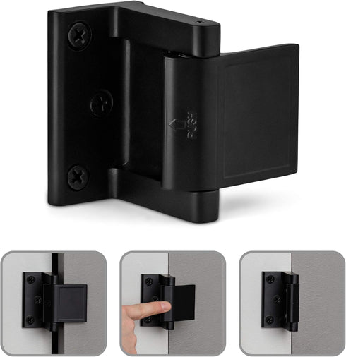 Berlin Modisch Door Lock Reinforcer Privacy Door Latch for in-Swinging Doors Extra High Resistance Home Door Security