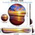 Mouse Pad and Keyboard Wrist Rest Support, Non-Slip PU Base, Gel Mouse Pad with Coaster for Gaming, Office - Sunset