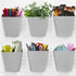 G.CORE Large Pegboard Cups, Grey Peg Board Storage Bin 6 Pack with Hooks for Organization