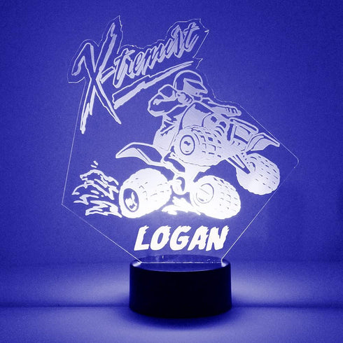 Store 4 Wheeler Custom LED Sign Night Light Lamp with Remote - Personalized