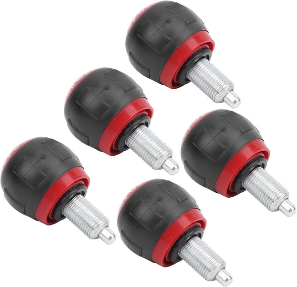 Pull Pin Spring Pins 5pcs 50x45mm M16 Fitness Pop Pull Pin Knob Release Synthetic Cardboard Handle (Red)