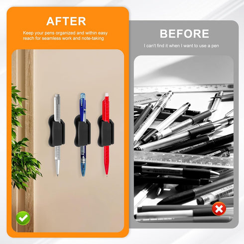 bihijua 5PCS Adhesive Pencil Holder for Desk, Upgraded Adhesive Pen Holder for Clipboard, Wall, Marker Holders, Teacher