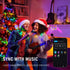 100 33FT TW SHINE Smart Christmas Lights, LED Color Changing Halloween String Lights Clear Wire with Remote & APP