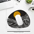 Premium-Textured Oval Mouse Pad, 8.7" x 7.1", Thick 3mm Anti-Slip Waterproof Rubber Mat, Cute Design
