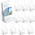 Wenqik Acrylic Brochure Holder - 4.1 Inch Clear Business Card Organizer Stand for Menu, Flyer, Magazine, Office (10 Pcs)