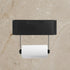 Stainless Steel Toilet Paper Holder with Wipes Storage, Square Bathroom Tissue Box Wall Mount, Rustproof Wet Wipe