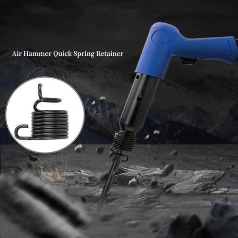 Air Hammer Quick Spring Retainer for Pneumatic Hammer Metalworking Chisels, Replaceable