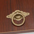 esmen Locks(Bronze,6cm,U-pin-Type) Chinese Antique Style Pure Copper Handles Brass Antique Bronze Round Ring Drawer