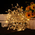 LED Christmas Tree Lights, 100 LED Mini Warm White String Lights Plug in, 8 Modes Outdoor Decorations for Party